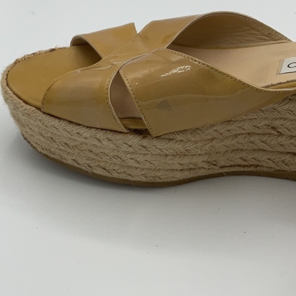 Jimmy Choo Paisley Criss Cross patent leather wedge - Picture 8 of 9